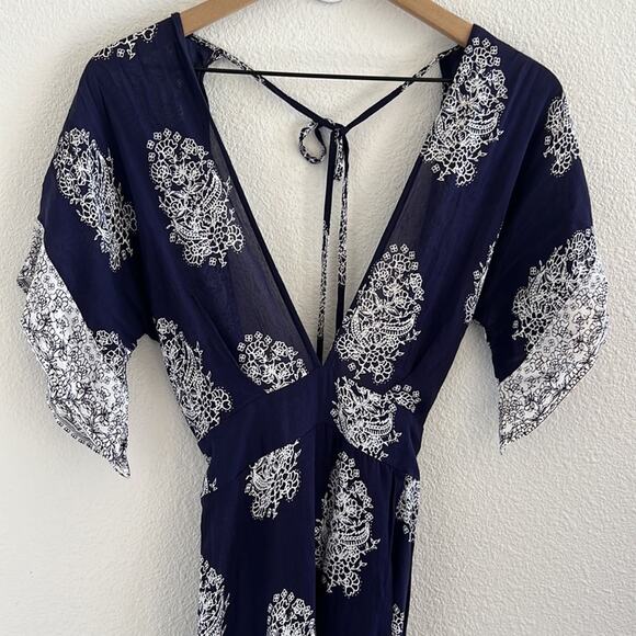 Faithfull The Brand Tuula Maxi Dress Devani Print Longline Dress USA 2 - Picture 6 of 14